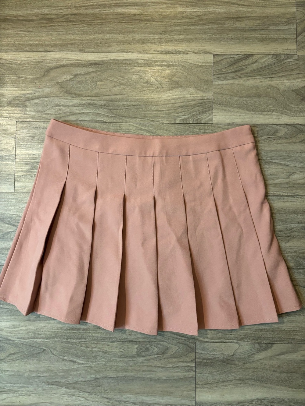 Pleated Mini Skirt in Blush Pink